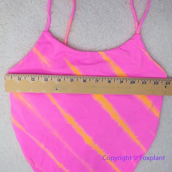 NEW Martha‎ Rey Holly One-Piece tie dye Swimsuit, pink, orange, size M - Picture 3 of 16